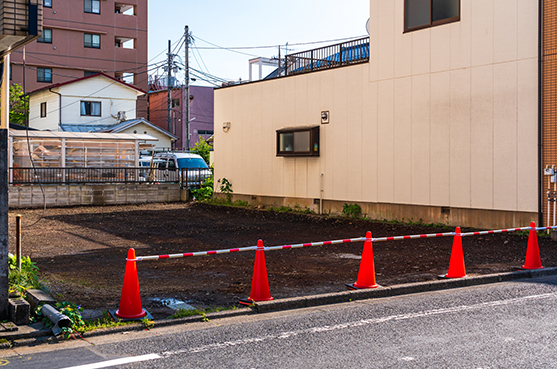 家を解体して更地にした土地